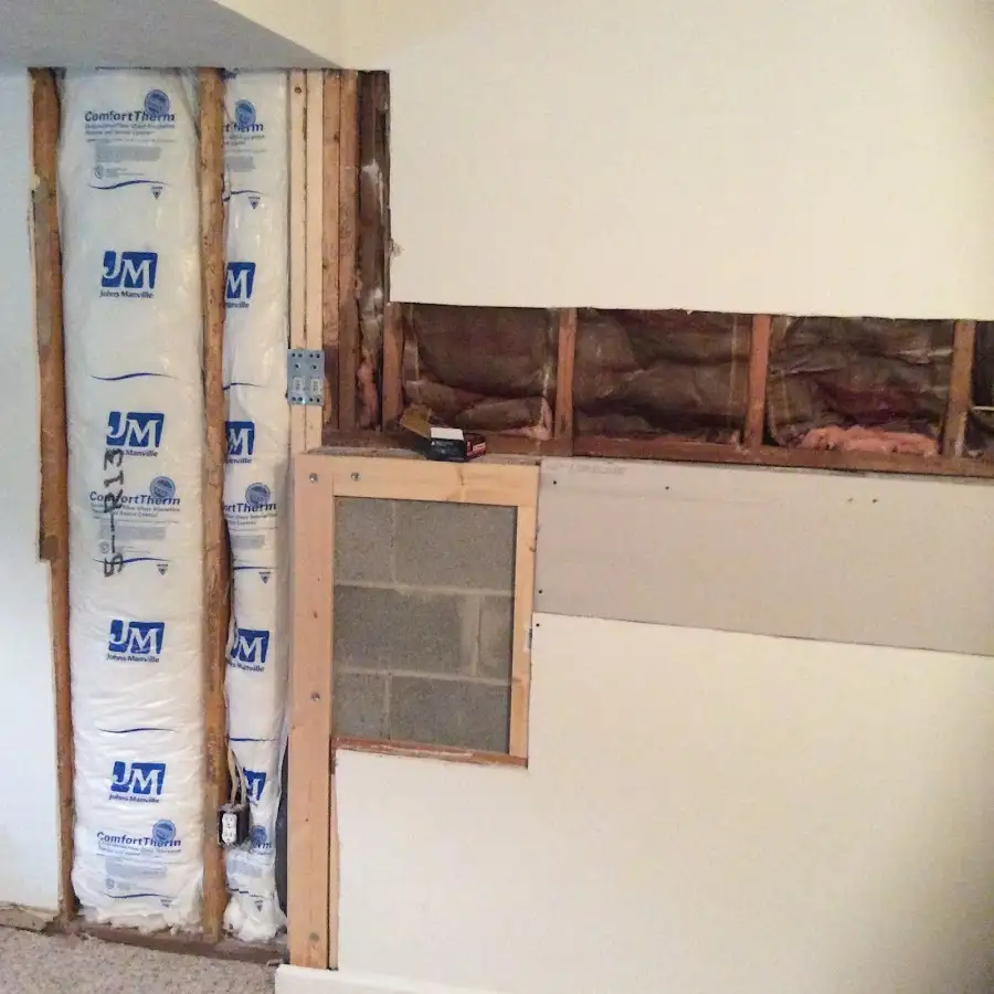 Wall insulation replacement during Contents Cleaning & Restoration in Annville